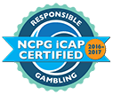 Responsible Gambling NCPG iCap Certified 2017 logo